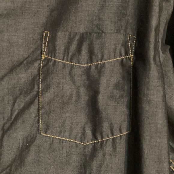 A2Z New York chambray button down shirt with contrast stitching 2XL - Picture 4 of 8